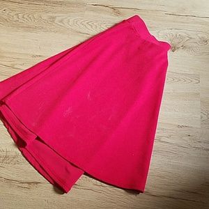 Red skater skirt